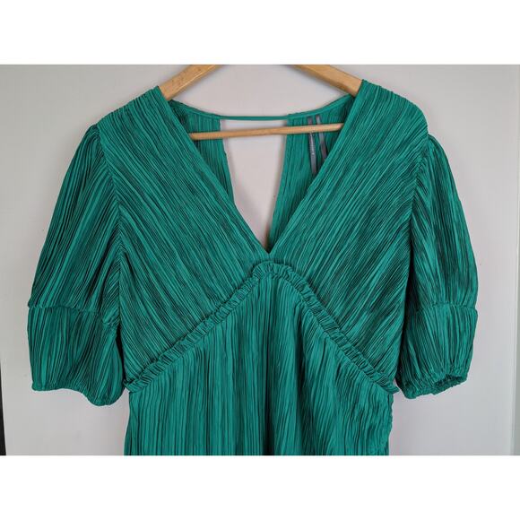 Anthropologie Green Midi Dress - Picture 4 of 11